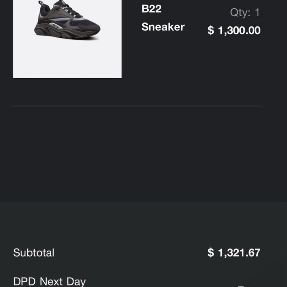 Dior Black Reflective B22’s - Picture 6 of 6
